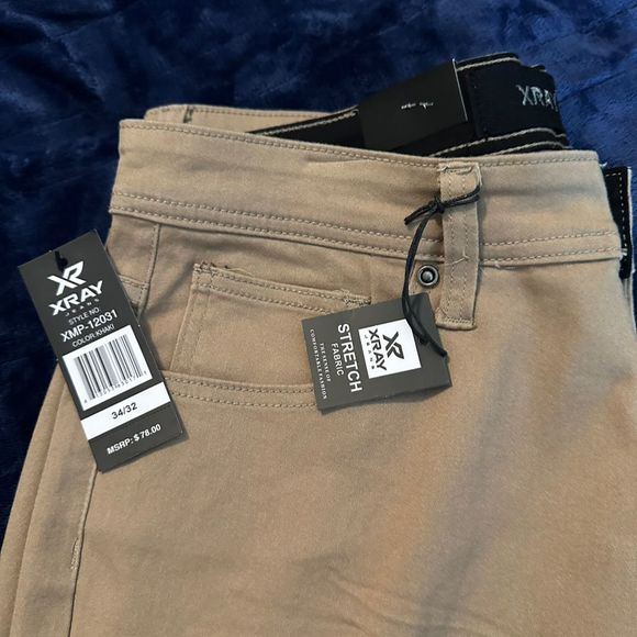 XRAY Jeans Men's Slim-Fit Khaki Commuter Pants Size 34 Inseam 32 - Picture 5 of 6